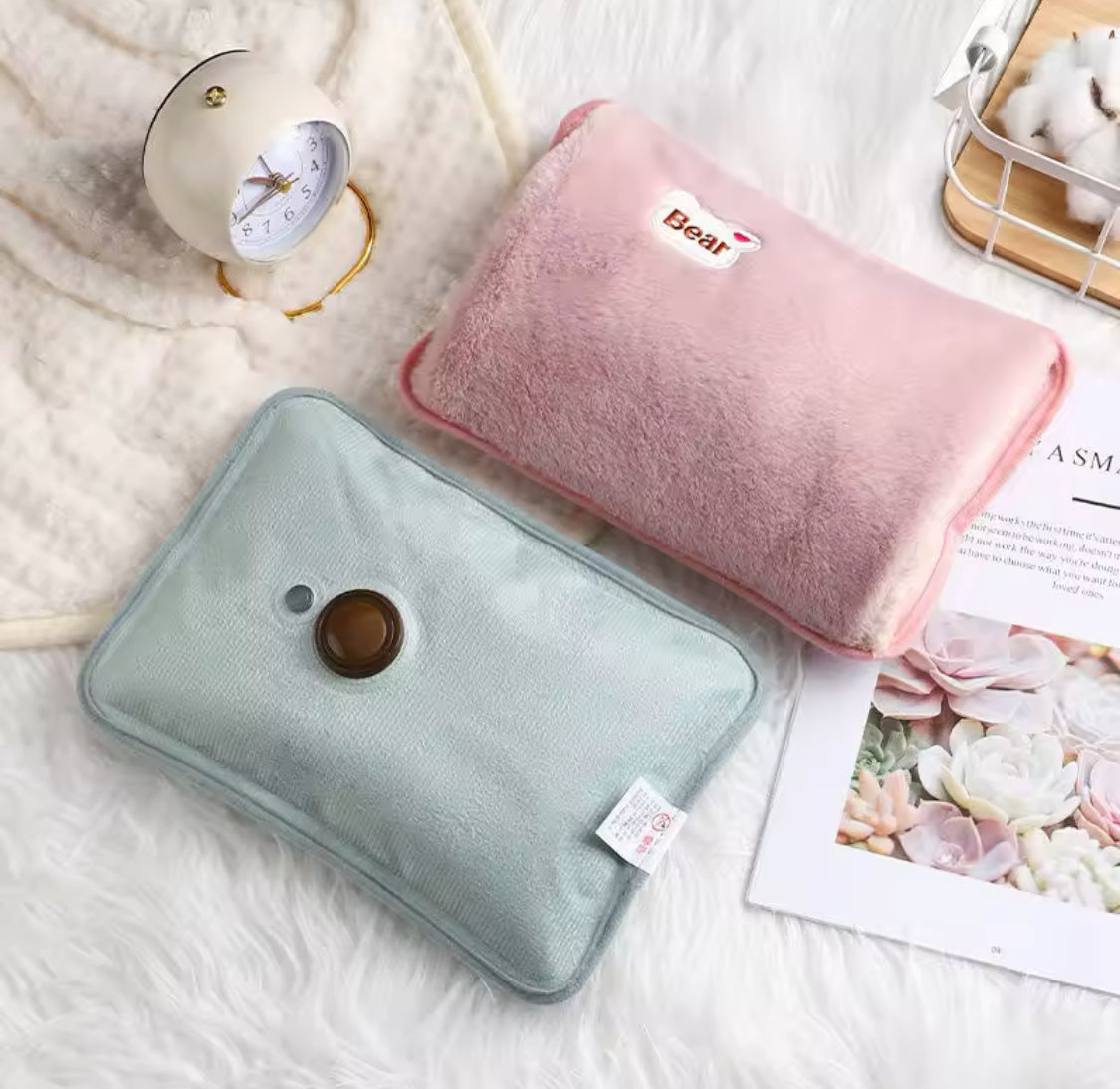 Reusable Plush Hot Water Bottle, Rechargeable Electric Hot Water Bag, Portable Hot Stove Hand Water Bag Reusable Plush Hot Water Bottle, Rechargeable Electric Hot Water Bag, Portable Hot Stove Hand Water Bag